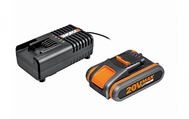 Комплект батарея аккумуляторная + ЗУ WORX WA3601 (WA3880+WA3551.1)