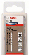 Сверло по металлу BOSCH HSS-CO СВЕРЛ 4.2ММ 10 шт.