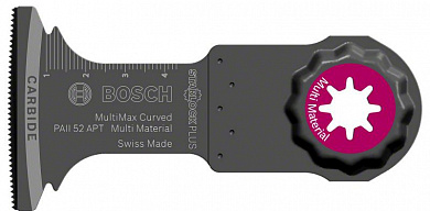 Полотно для реноваторова BOSCH StarlockPlus Carbide погружное пильное 52x50 мм Multi-Material PAII 52 APT