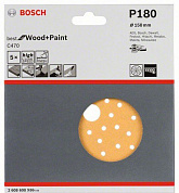Шлифкруг 150 мм BOSCH 5 шлифлистов Best for Wood+Paint Multihole Ø K180